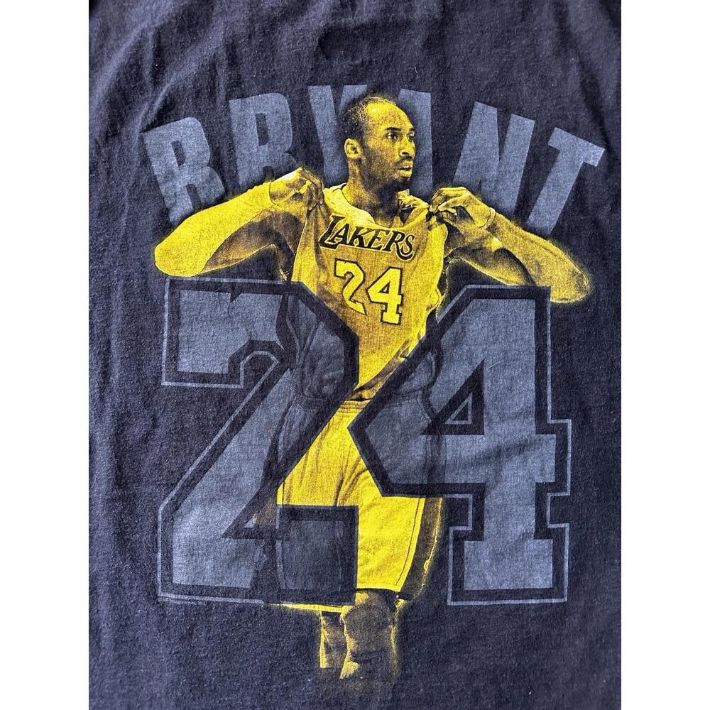 Majestic Kobe Bryant Black Mamba Double Sided Shirt Xl